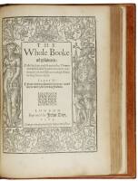 The Newe Testament of Our Lord Jesus Christ, Translated out of the Greek by Theo. Beza...Englished by L. Tomson [bound with] The Whole Booke of Psalmes: Collected into English Meeter by Thomas Sternhold, John Hopkins & Others...