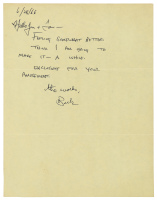 Autograph letter signed from Charles Bukowski to Lou and Jon Webb