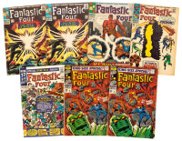 FANTASTIC FOUR Nos. 53, 56, 67 [and] ANNUAL Nos. 3 and 6 * Lot of Seven Semi-Keys