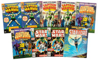 CAPTAIN MARVEL, GUARDIANS OF THE GALAXY, STAR WARS, and Other Space-Themed Marvel Mags * Lot of Nine Comics