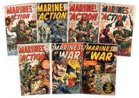 MARINES IN ACTION Nos. 1, 2, 3, 4, 5 [and] MARINES AT WAR Nos. 5, 6 * Lot of Seven Comics