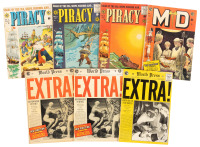 PIRACY Nos. 2, 5, 6 * EXTRA! Nos. 1 (2 Copies), 3 * M.D. No. 1 * Lot of Seven Comics