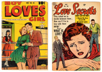 BOY MEETS GIRL No. 46 [and] LOVE SECRETS No. 38 * Lot of Two Comics