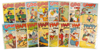 GOOFY COMICS Nos. 20, 22, 23, 26, 28, 30, 33, 35 [and] HAPPY COMICS Nos. 22, 26, 27, 30, 32, 36, 37 * Lot of 16 Comics