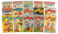 BARNYARD COMICS Nos. 14, 15, 17, 19, 20, 21, 25 [and] COO COO COMICS Nos. 34, 38, 39, 41, 44, 46 (2 copies), 47 * Lot of 15 Comics