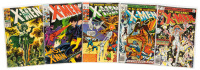 [Signed Comics] X-MEN Nos. 50, 59, 65, 108, 130 * Lot of Five Comics SIGNED by Steranko, Adams, Palmer, O'Neil, Claremont, Romita Jr.