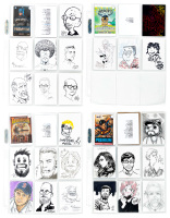 [Original Comic Art] Artists' CONVENTION SKETCH CARDS * Lot of Approx. 450