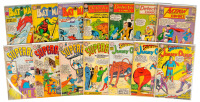 BATMAN, DETECTIVE COMICS, ACTION COMICS, SUPERBOY, JIMMY OLSEN * Lot of 14 BATMAN and SUPERMAN Comics, 1960s