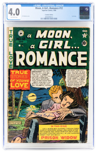A MOON, A GIRL... ROMANCE No. 12 * Canadian Edition * Only Graded Copy