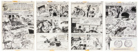 [Original Comic Art] SAM GLANZMAN * OUR ARMY AT WAR No. 243, Pages 43-46 * Lot of Four SGT. ROCK Pages