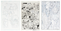 [Original Comic Art] Three Pages, ARTISTS UNKNOWN, Including a SWAMP THING Page