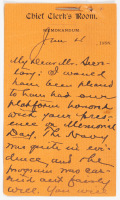 WITHDRAWN - Autograph Letter Signed by William McKinley, to an unnamed recipient, undoubtedly his Secretary of State William R. Day