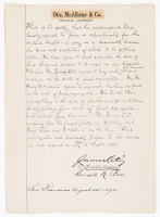 Articles of agreement between James Otis, Hall McAllister and Ercrett N. Bee as co-partners in a mercantile business