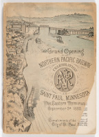 Grand Opening of the Northern Pacific Railway: Celebration at St. Paul, Minnesota, the eastern terminus, September 3rd, 1883