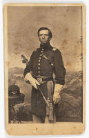 Autograph letter signed by William Austin, a Lieutenant in the Union Army, with a c.d.v. of him in uniform with a sword