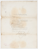 Printed orders announcing a General Court Martial to be held at Fort Sedgwick, Colorado Territory, listing the court officers, with Henry Carrington ranking
