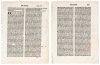 Two printed leaves from the Polycronicon