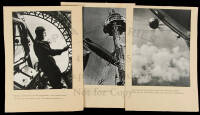 8 photographs of Zeppelins including view of the Hindenburg before its last flight