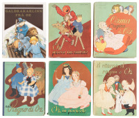 Six foreign language editions of Oz novels
