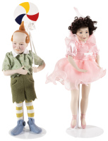 Munchkin Franklin Heirloom Dolls - Lollipop Boy and Lullaby Girl