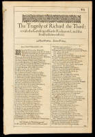 The Tragedy of Richard the Third: with the Landing of Earle Richmond, and the Battell at Bosworth Field