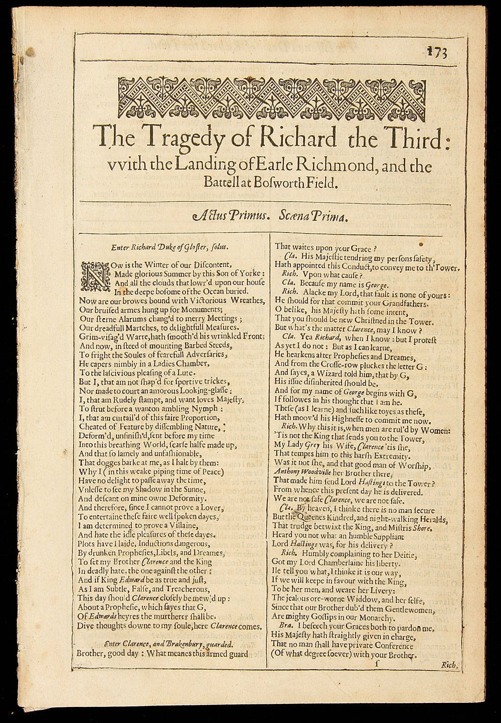 The tragedy of richard the third with the landing of earle richmond