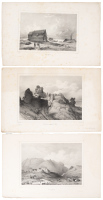Seven lithograph views of Iceland