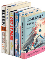 Six signed books about the Chicago Cubs