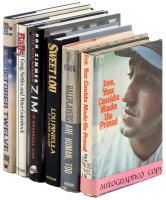 Six signed books about the New York Yankees