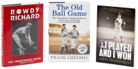 Three signed books about the New York Giants