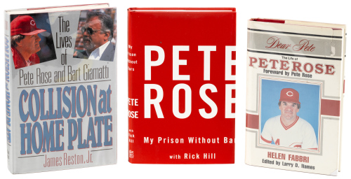 Three works signed by Pete Rose