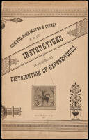 Chicago, Burlington & Quincy R.R. Co. Instructions in Regard to Distribution of Expenditures [cover title]