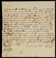 Manuscript document selling back a slave to its original owner