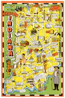 Bill Skacel's Cartoon Map of Indiana