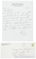 Autograph letter from Pirkle Jones to Dody Weston Thompson