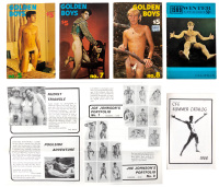 Three issues of Golden Boy [with] two mail-order catalogs [and] one marketing circular from Calafran Enterprises
