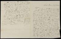 Autograph letter signed by Charles Hobart, written from Camp Boise