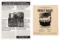 Holy Daze pamphlet [with] Nun of the Above for Supervisor political flyer