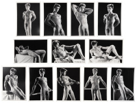 12 photographs of a model