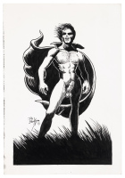Untitled original Vampire pen and ink drawing