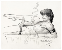 Untitled original pen and ink drawing