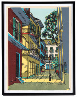 French Quarter lithograph by Gypsy Lou Webb