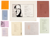 Collection of Diane Wakoski broadsides and ephemera