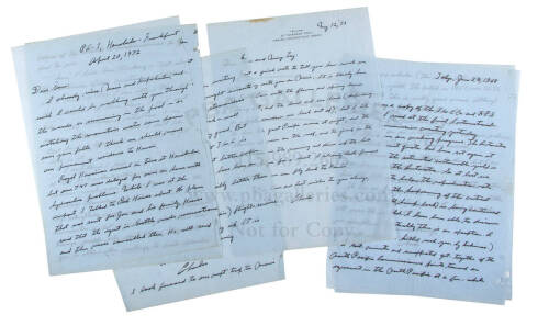 Small archive of letters from Charles Lindbergh to Samuel F. Pryor, Jr.