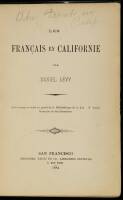 Les Francais en Californie
