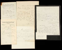 Three letters & two telegrams sent from Fort Vancover, Washington Territory, most to Corbett, Failing & Co.