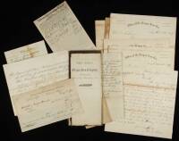 Lot of approx. 14 documents and letters ralating to or emanating from the Oregon Iron Co.