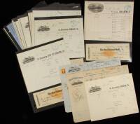 Lot of approximately 90 waybills, receipts, shipping manifests, bills of lading, and other items relating to Oregon merchant Henry W. Corbett's business and shipping activities