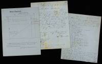 Archive of approximately 65 manuscript letters and documents relating to medical affairs during the Rogue River War in Oregon