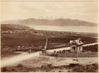 Birdseye view of the Presidio, Golden Gate and Marin County